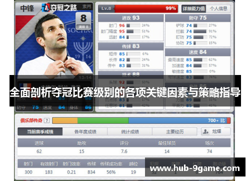 全面剖析夺冠比赛级别的各项关键因素与策略指导 全面剖析夺冠比赛级别的各项关键因素与策略指导